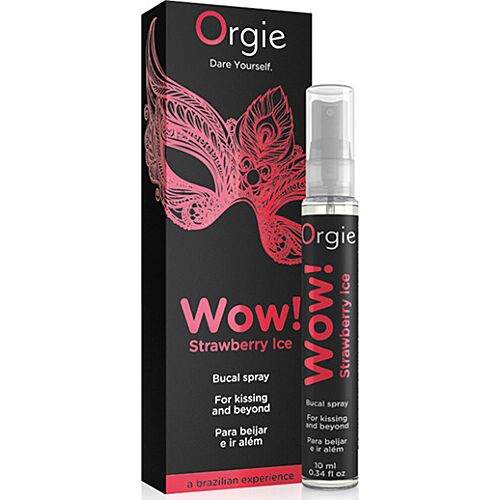 Oral Spray Orgie WOW Jordbær Is med Kølende Effekt