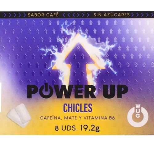Chokolade WUG GUM POWER UP – Koffein og mate tyggegummi