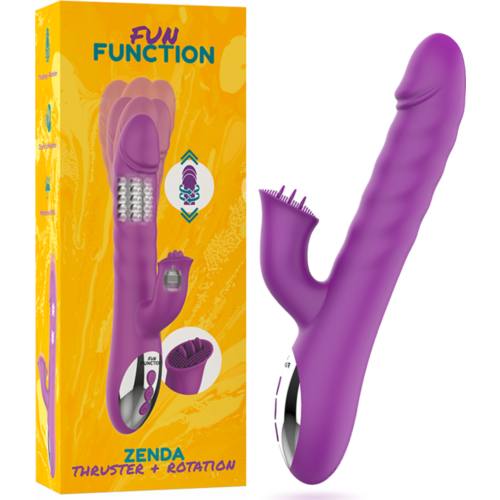 Rabbit Vibrator FUN FUNCTION ZENDA med Thruster og Rotation