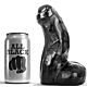 ALL BLACK Realistisk 17cm Silikone Dildo