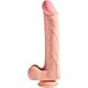 Dildo KING COCK Triple Density med svingende testikler 23 cm
