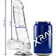 Realistisk Dildo X RAY Clear 18,5 cm med Sugekopsbund
