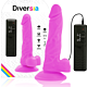 Realistisk Vibrator Diversia Fleksibel 18 cm med Fjernbetjening