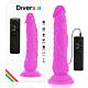 Fleksibel Vibrerende Dildo Diversia 21cm med Dual Control