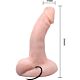 Realistisk Dildo BAILE - Vilje med vibration og rotation