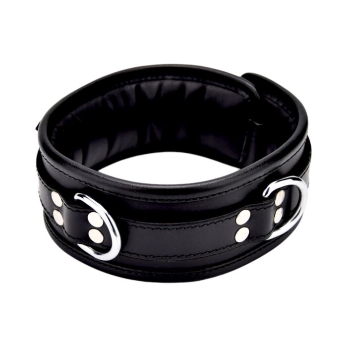 Restraints Bound Leather Collar Justerbar med D-ringe Restraints Bound Leather Collar Justerbar med D-ringe