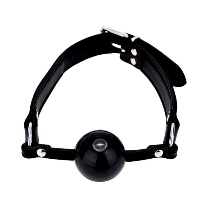 Bondage Udstyr Bound Leather Solid Ball Gag Justerbar Bondage Udstyr Bound Leather Solid Ball Gag Justerbar