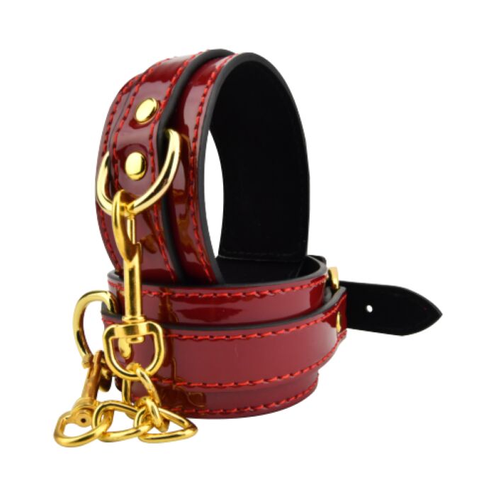 Restraints Bound to Please Red Ankle Cuffs med blød foring Restraints Bound to Please Red Ankle Cuffs med blød foring