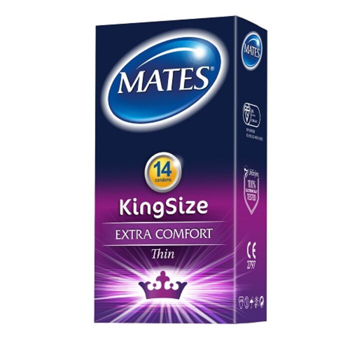 Mates King Size Condoms 14 Pack Mates King Size Condoms 14 Pack