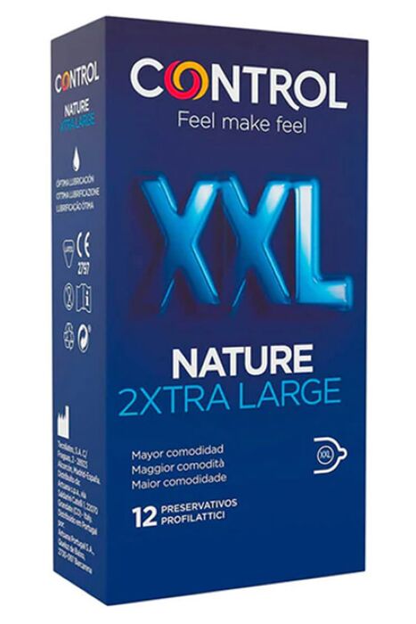 Kondom Control Nature XXL - Bredere og længere Kondom Control Nature XXL - Bredere og længere