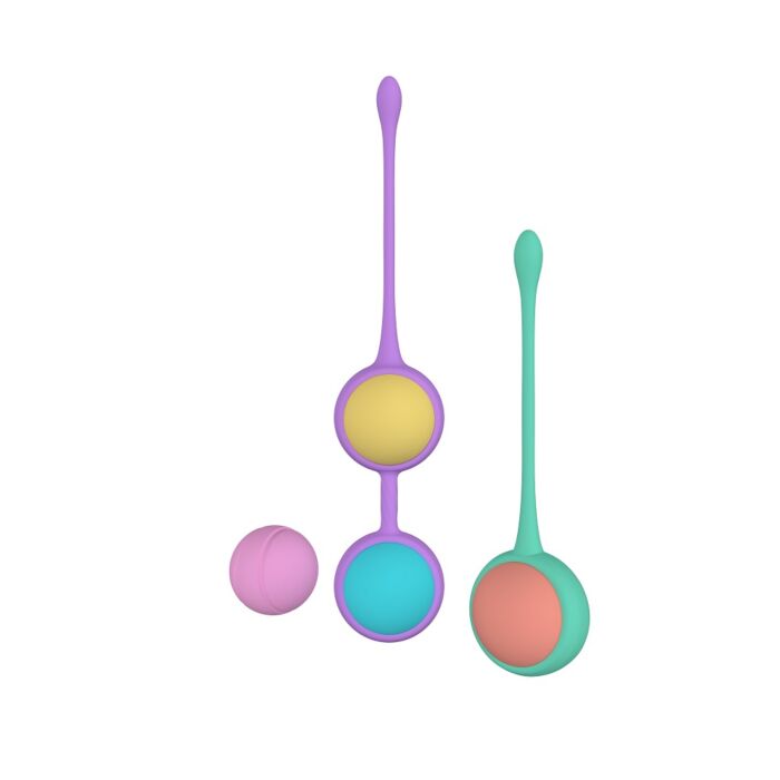 Kegel træningskugler Loviux Party Color BOLY med 4 kugler Kegel træningskugler Loviux Party Color BOLY med 4 kugler