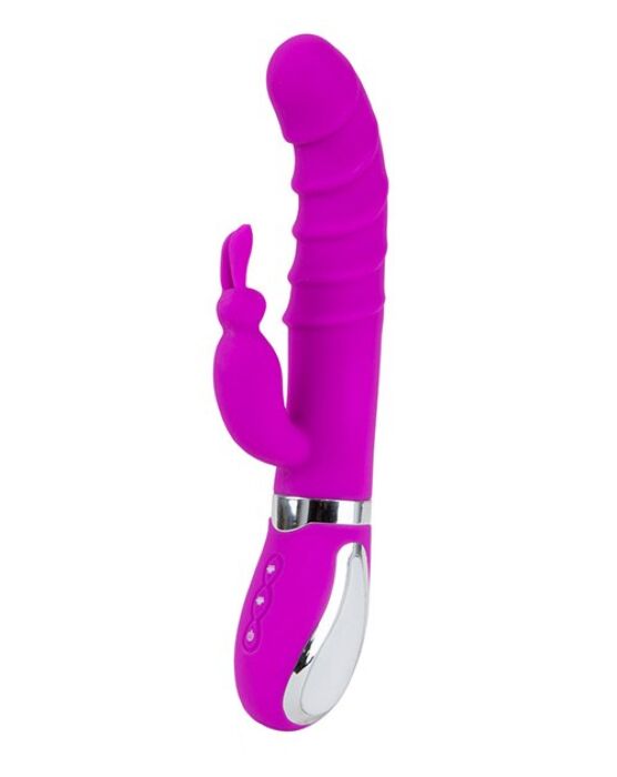 Vibrador S Pleasures Realistic Lila med dobbel stimulation Vibrador S Pleasures Realistic Lila med dobbel stimulation