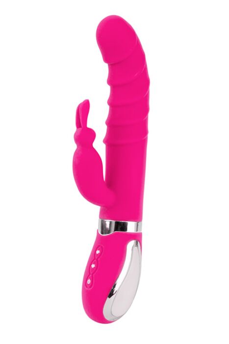 Vibrator S Pleasures Realistic 230 mm med dobbelt stimulation
