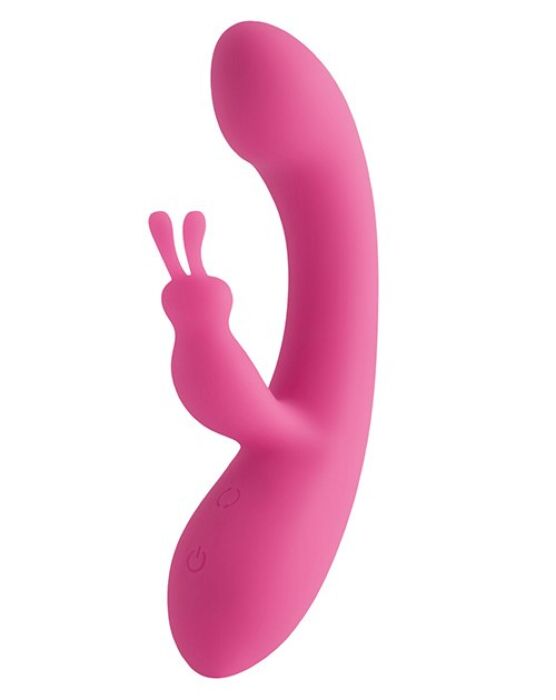 Vibrator S Pleasures Velvet Love Bunny med dobbelt stimulation