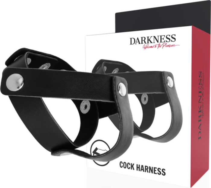 Anillo para pene Darkness Sensations ajustable y en piel Anillo para pene Darkness Sensations ajustable y en piel