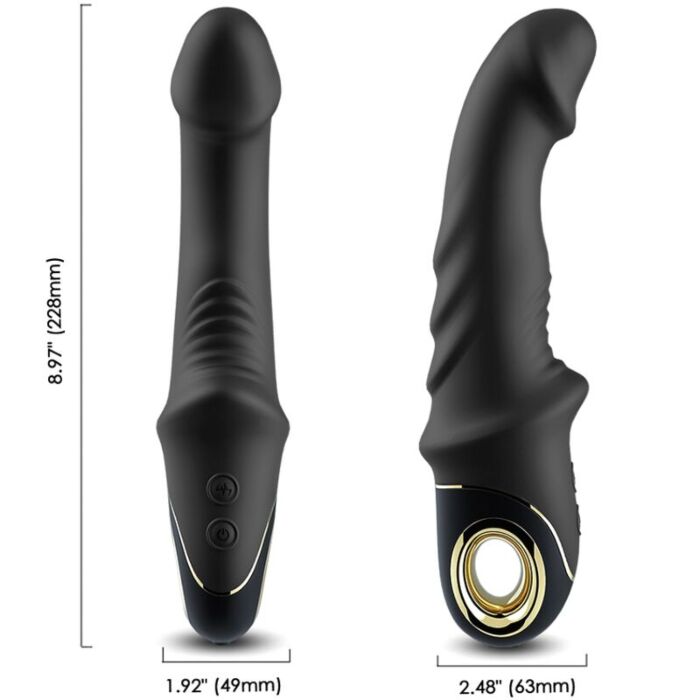 JOYBLADE Dildo med roterende vibrationer i sort JOYBLADE Dildo med roterende vibrationer i sort