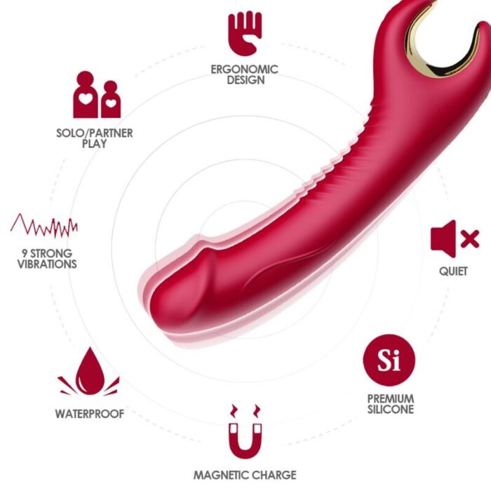 Rotationsvibrerende Dildo ARMONY PRINCE med separate motorer Rotationsvibrerende Dildo ARMONY PRINCE med separate motorer