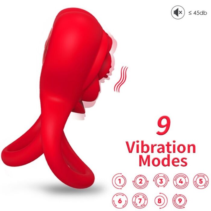 Ring vibrator ARMONY - HEART RED Ring vibrator ARMONY - HEART RED
