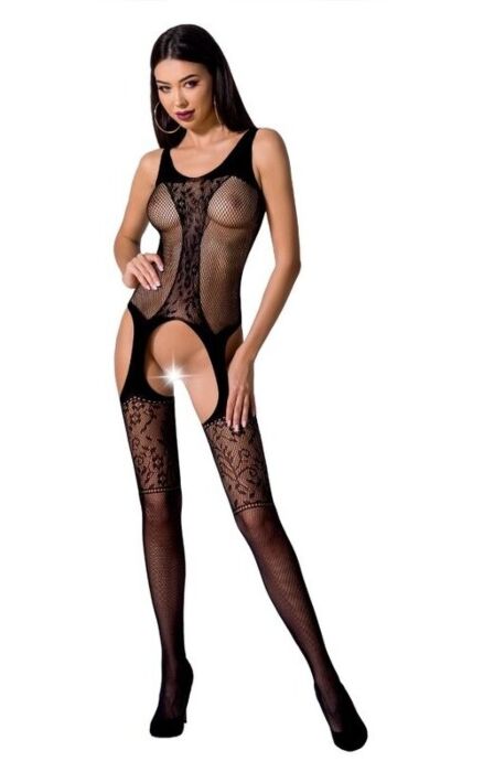 Bodystocking Passion Woman BS072 med Skridtsnit