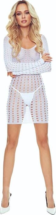 Bodystocking Passion BS110 Blanco - Sensualidad Única Bodystocking Passion BS110 Blanco - Sensualidad Única