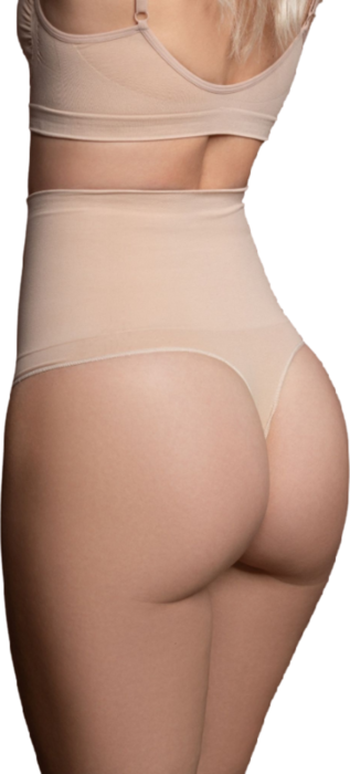 BYE-BRA - FAJA SIN COSTURAS ESTILO TANGA BEIGE TALLA XL BYE-BRA - FAJA SIN COSTURAS ESTILO TANGA BEIGE TALLA XL
