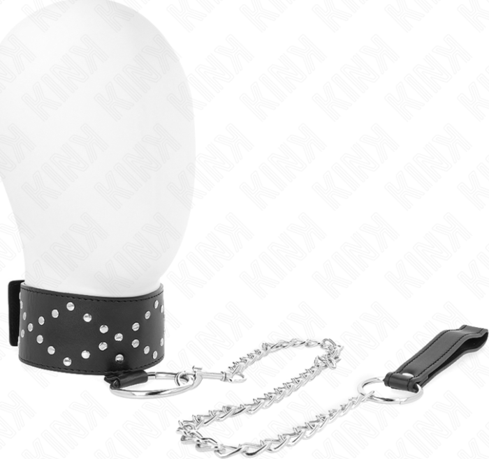 Collar BDSM KINK Modelo 3 Ajustable con Correa