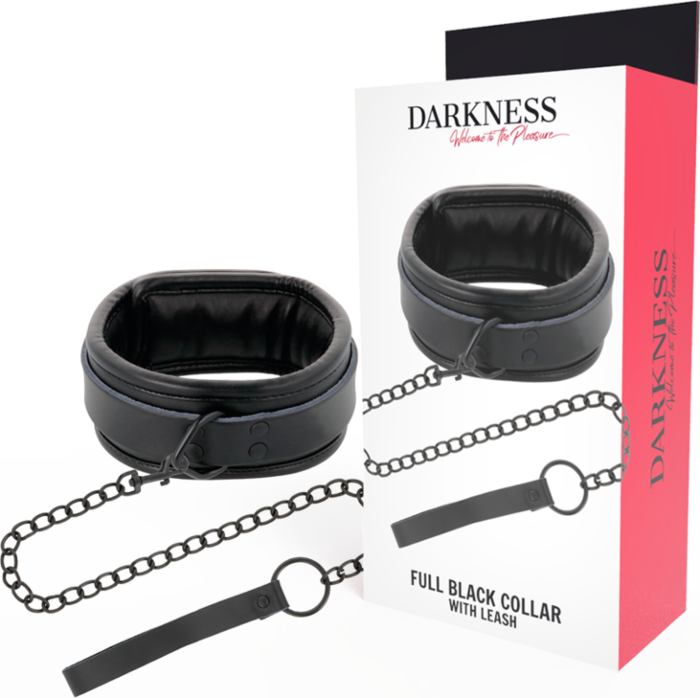 Collar con cadena DARKNESS - Potente accesorio BDSM Collar con cadena DARKNESS - Potente accesorio BDSM
