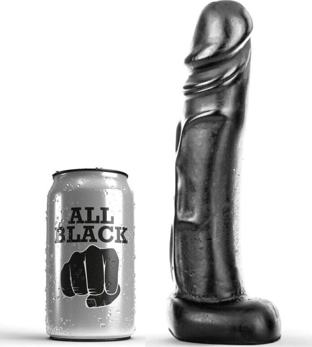 Consolador All Black 22 cm flexible Consolador All Black 22 cm flexible