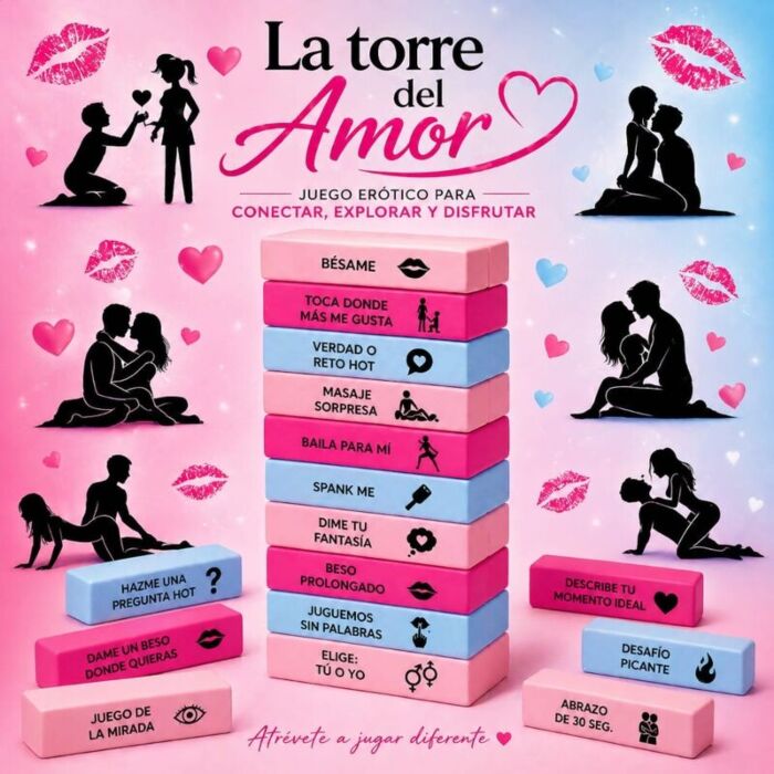 Spil Diverty Sex Love Tower - forførelsesspil med 48 stykker Spil Diverty Sex Love Tower - forførelsesspil med 48 stykker