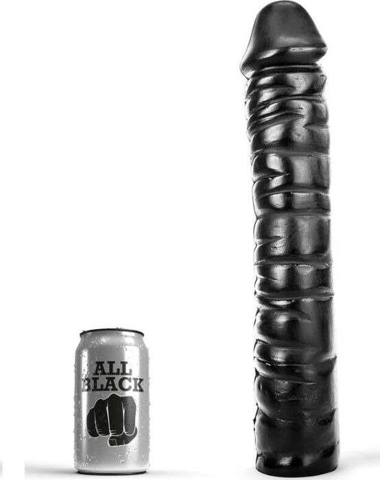 Dildo gigante fisting all black suave 38 cm Dildo gigante fisting all black suave 38 cm