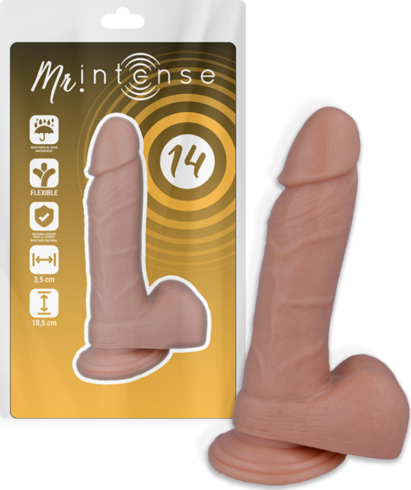 Dildo MR. INTENSE 14 PENE REALÍSTICO 18.5 CM Dildo MR. INTENSE 14 PENE REALÍSTICO 18.5 CM