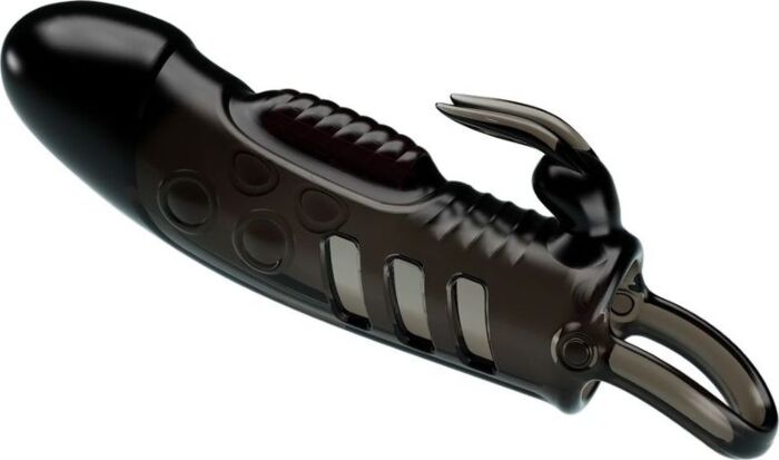 Funda Pene Rabbit Negro: Sensación Salvaje Funda Pene Rabbit Negro: Sensación Salvaje