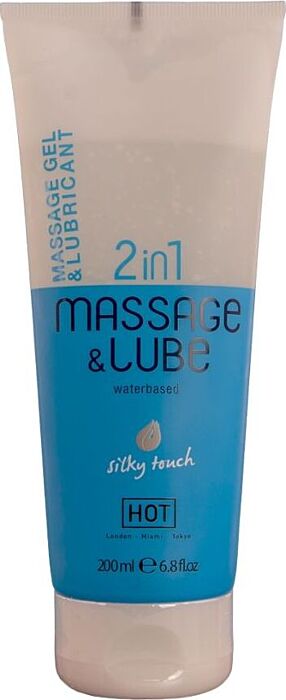 HOT - MASSAGE & GLIDE GEL 2 EN 1 TACTO SEDOSO 200 ML HOT - MASSAGE & GLIDE GEL 2 EN 1 TACTO SEDOSO 200 ML