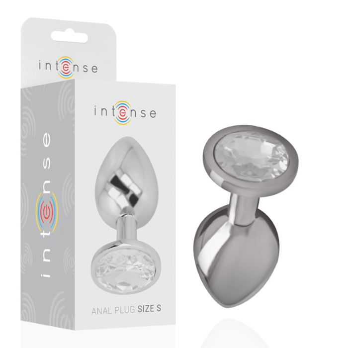 Anal Plug INTENSE Aluminium Metal med Diamant Anal Plug INTENSE Aluminium Metal med Diamant