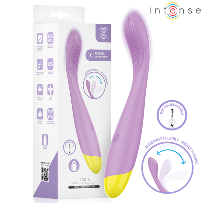 INTENSE Lucca fleksibel USB genopladelig G-punkt enhed INTENSE Lucca fleksibel USB genopladelig G-punkt enhed
