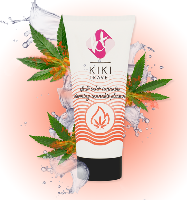 Kikã travel gel deslizante sabor a cannabis efecto calor intenso 50ml Kikã travel gel deslizante sabor a cannabis efecto calor intenso 50ml