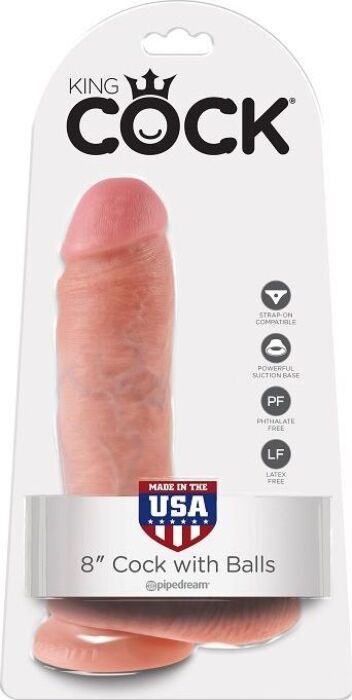 King cock pene realistico con testiculos 20,5 cm King cock pene realistico con testiculos 20,5 cm