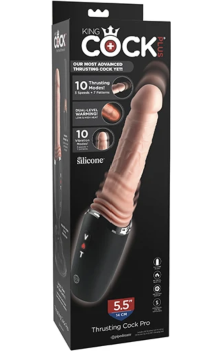 Dildo KING COCK PLUS – THRUSTING PRO 12.7 cm
