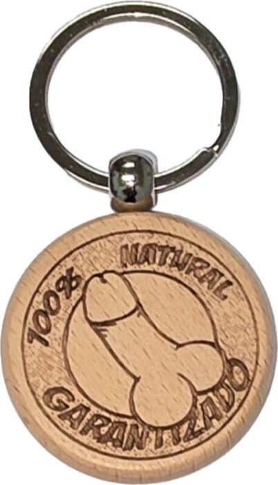 Llavero Diablo Picante Pene Madera Divertido