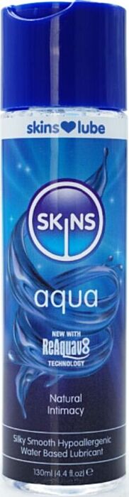 Lubricante base agua SKINS Aqua 130 ml Lubricante base agua SKINS Aqua 130 ml