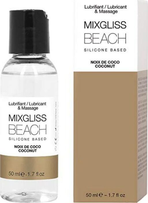 Lubricante Mixgliss Beach 50 ml | Silicona y Aroma a Coco Lubricante Mixgliss Beach 50 ml | Silicona y Aroma a Coco