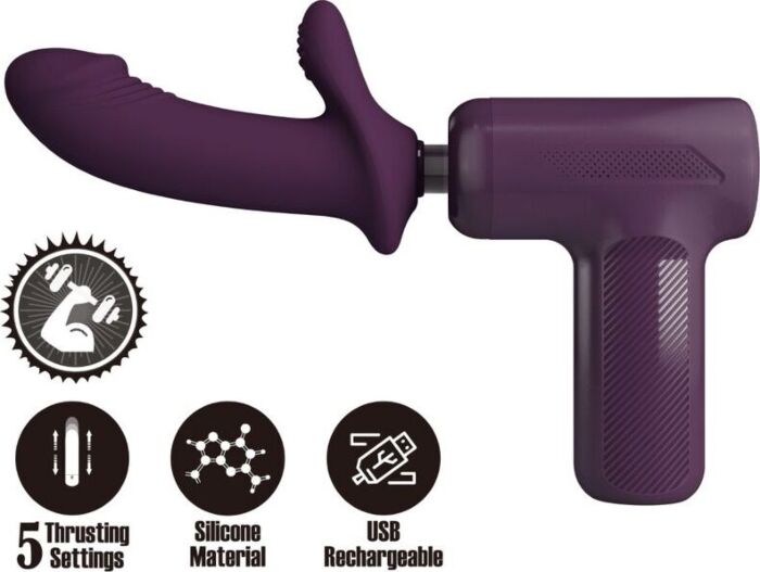 Masajeador Pretty Love DJ Scholar Morado Potente Masajeador Pretty Love DJ Scholar Morado Potente