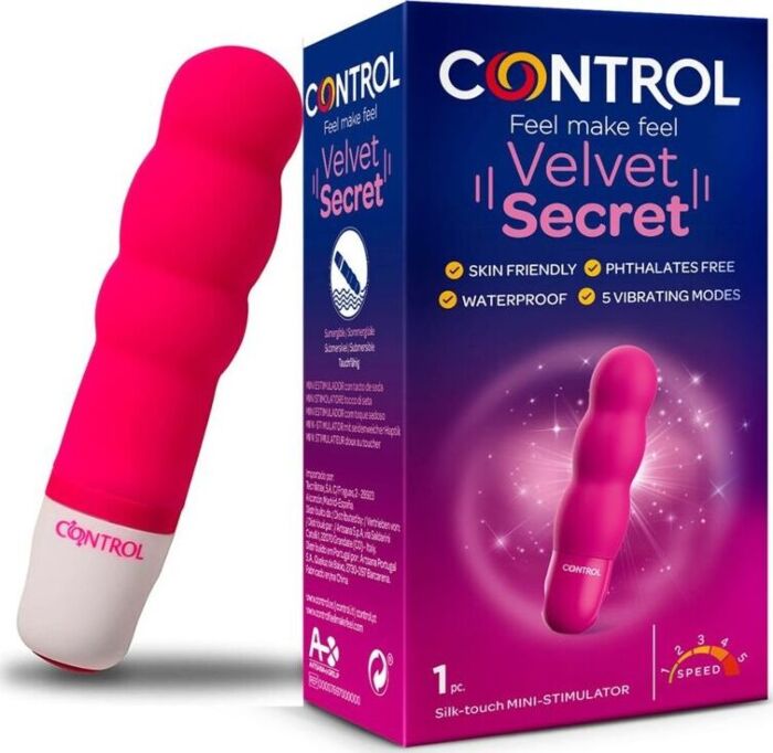 Mini vibrador CONTROL Velvet Secret, tacto aterciopelado Mini vibrador CONTROL Velvet Secret, tacto aterciopelado