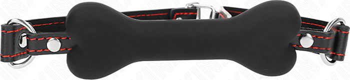 Mordaza BDSM KINK 12 cm Silicona Negra Mordaza BDSM KINK 12 cm Silicona Negra