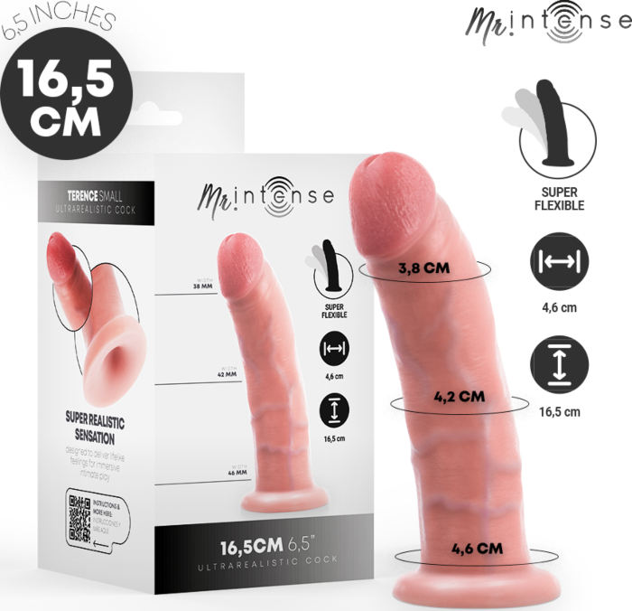 MR INTENSE - SMALL TERENCE DILDO 16.5 CM -Ø- 4.6 CM MR INTENSE - SMALL TERENCE DILDO 16.5 CM -Ø- 4.6 CM