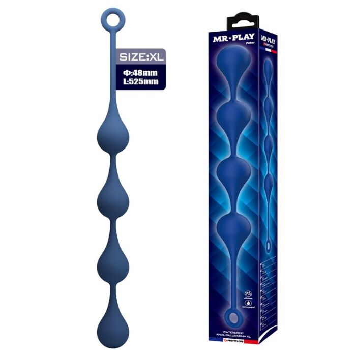 Anal kugler MR PLAY XL med gradueret design Anal kugler MR PLAY XL med gradueret design