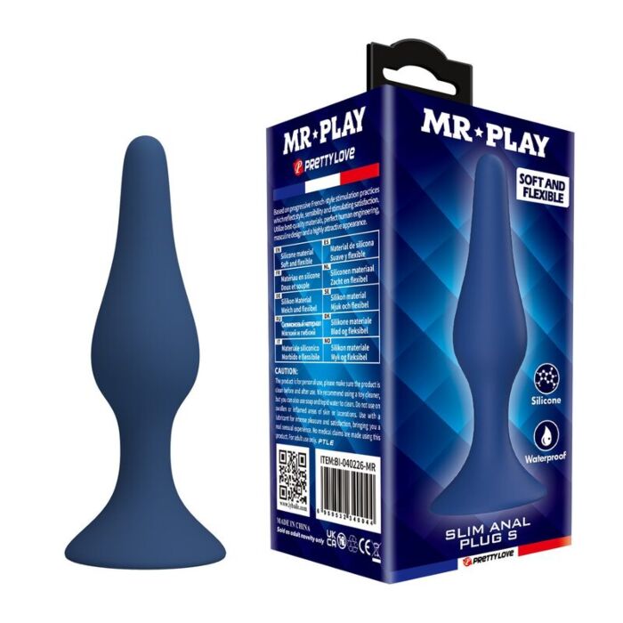 Anal Plug MR PLAY Slim Size S – Ergonomisk design Anal Plug MR PLAY Slim Size S – Ergonomisk design
