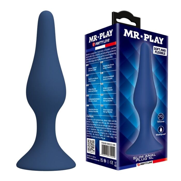 Anal Plug MR PLAY Tapered Silicone XL Anal Plug MR PLAY Tapered Silicone XL