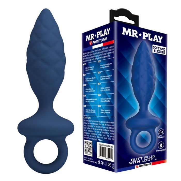 Anal Plug MR PLAY Tekstureret med Ring Anal Plug MR PLAY Tekstureret med Ring
