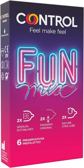 Pack preservativos CONTROL Feel Fun Mix 6 uds Pack preservativos CONTROL Feel Fun Mix 6 uds